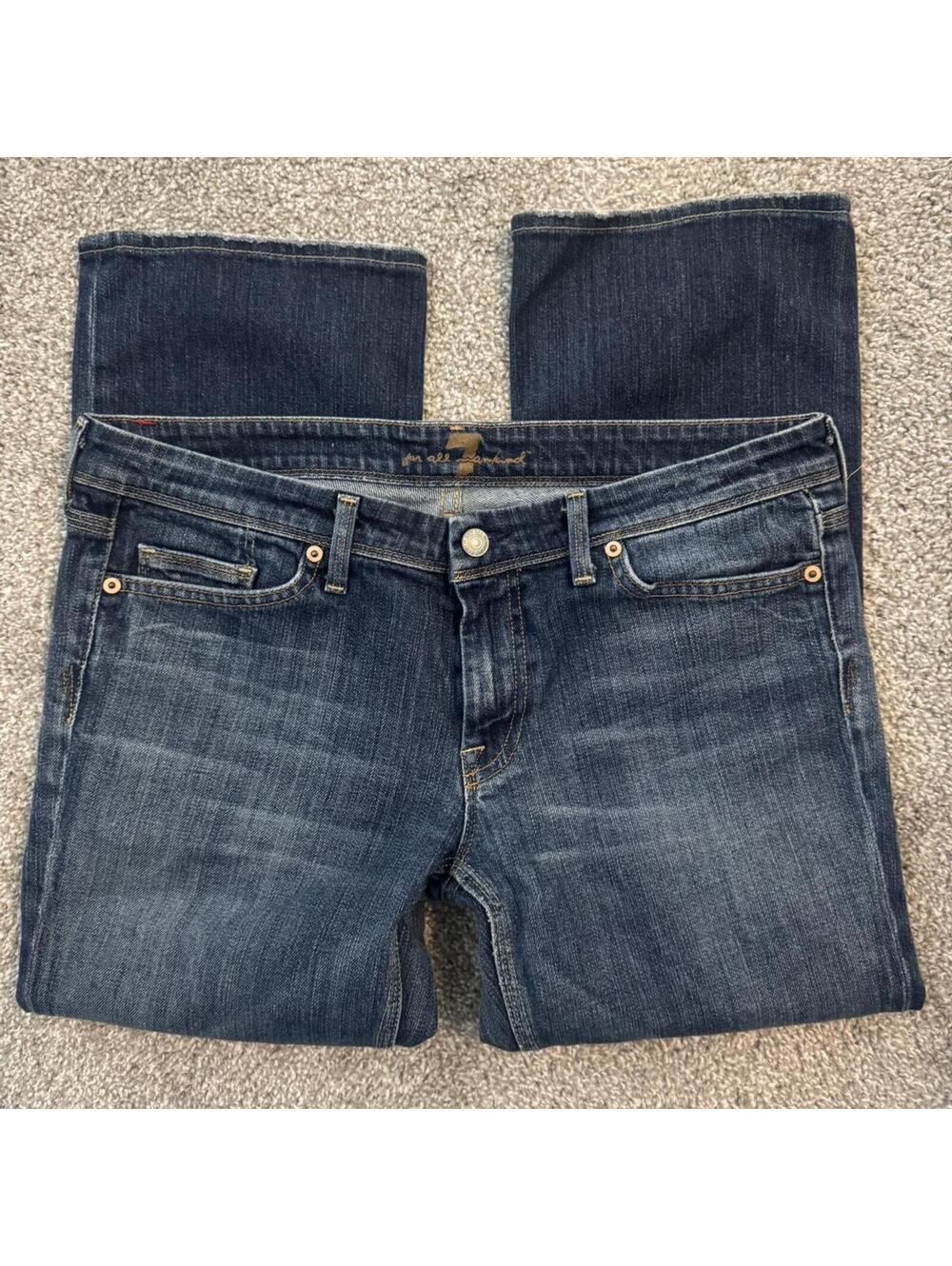 7 For All Mankind Flynt Bootcut Jeans, Size 32 Short
